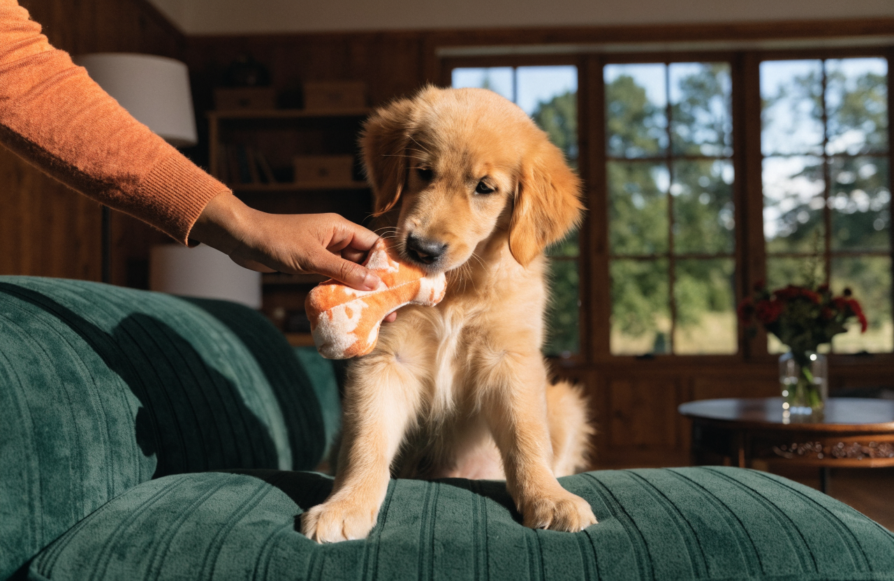 Golden Retriever Puppy Biting: 7 Gentle Ways to Redirect Play