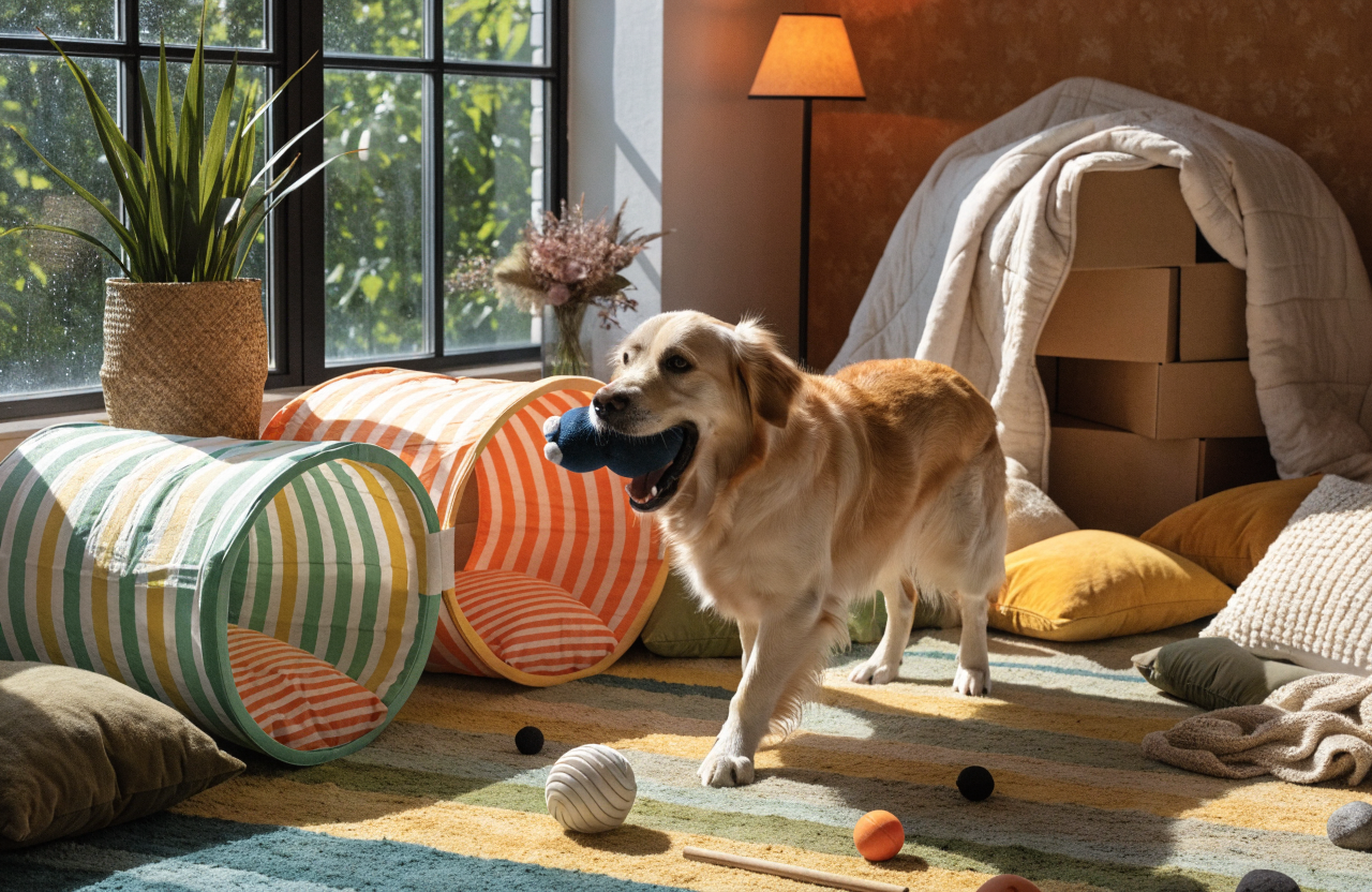 Dog Enrichment Ideas: 21 Indoor Activities for Rainy Days